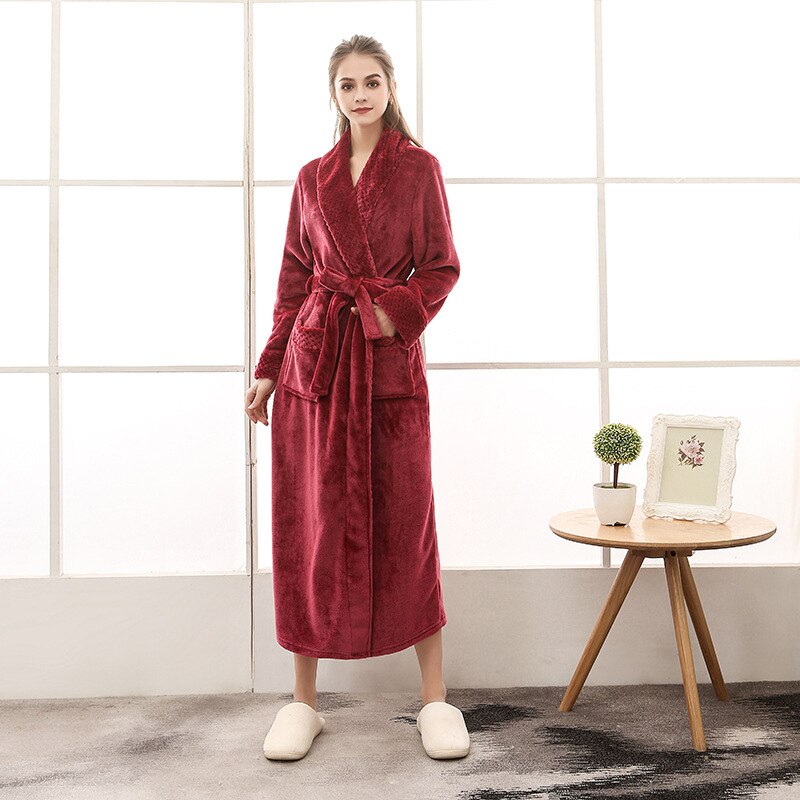 Plus Size Flannel Robe