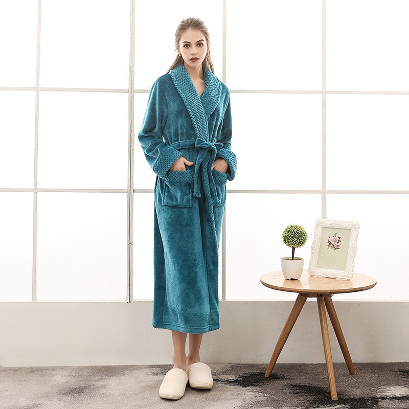 Plus Size Flannel Robe