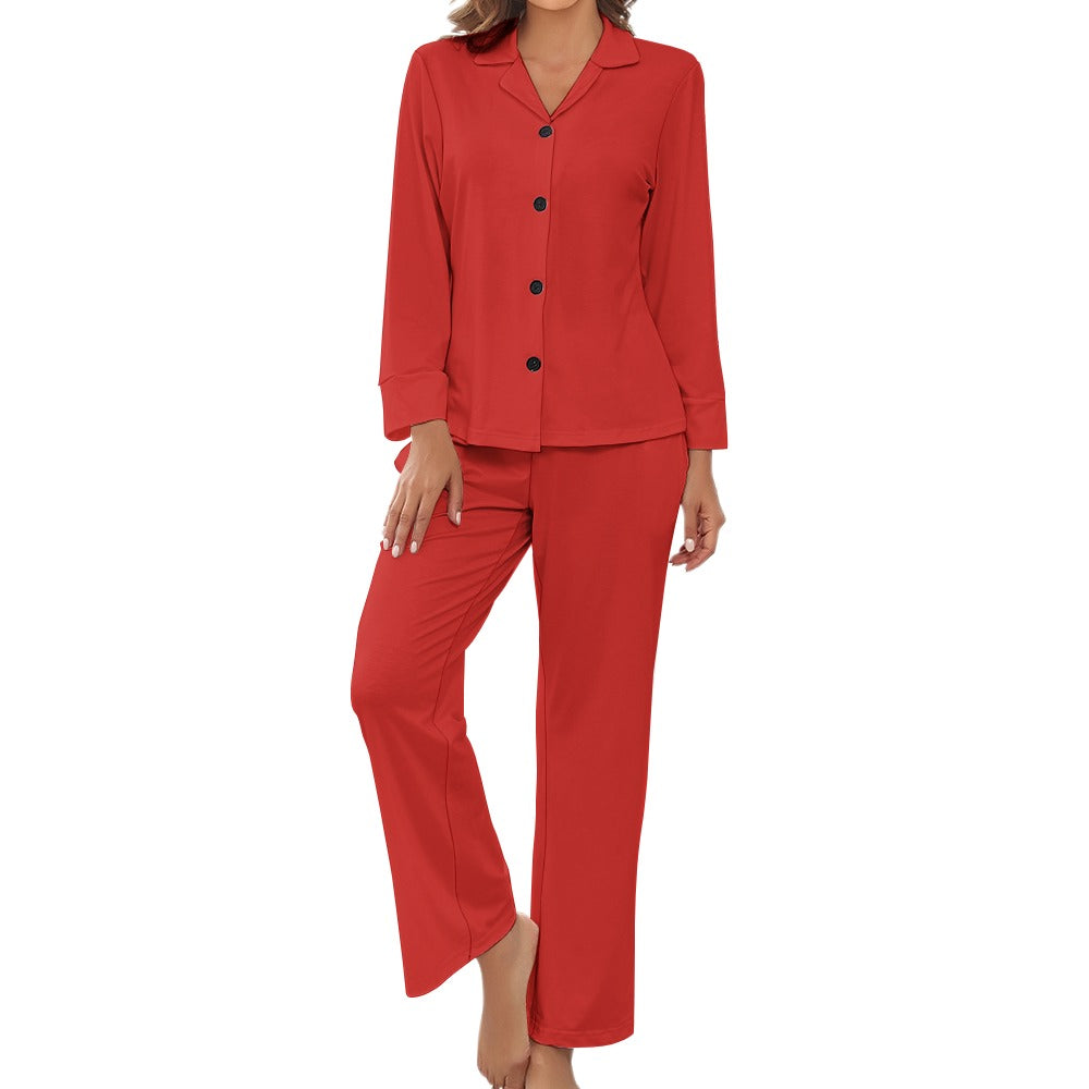 Women's V-Neck & Trousers Pajama Set