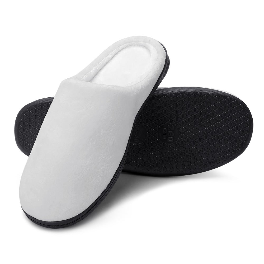 Comfortable Cotton Slippers with Rubber Sole