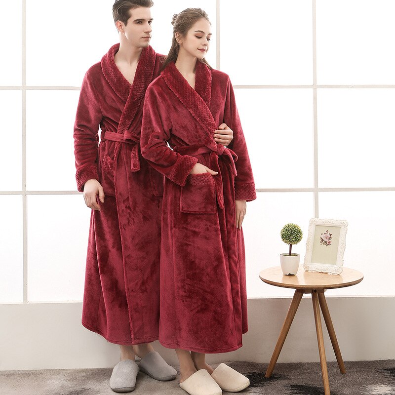 Plus Size Flannel Robe