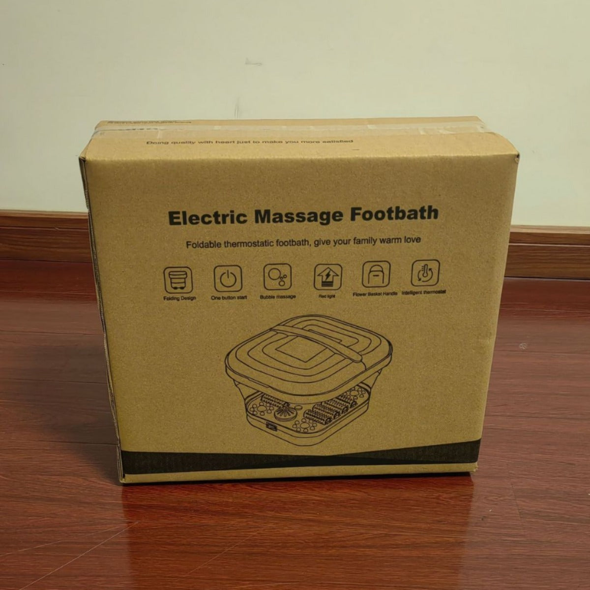 Electric Foot Spa Massager with Heat and Bubbles
