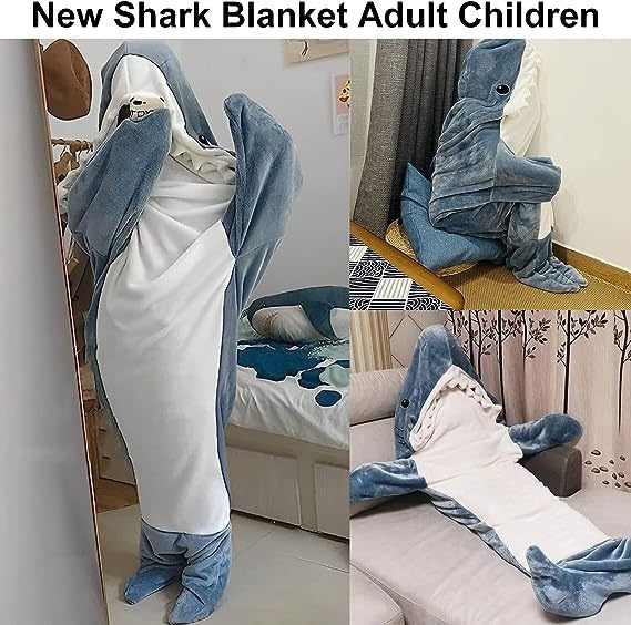 Shark Sleeping Bag Pajamas for Teens