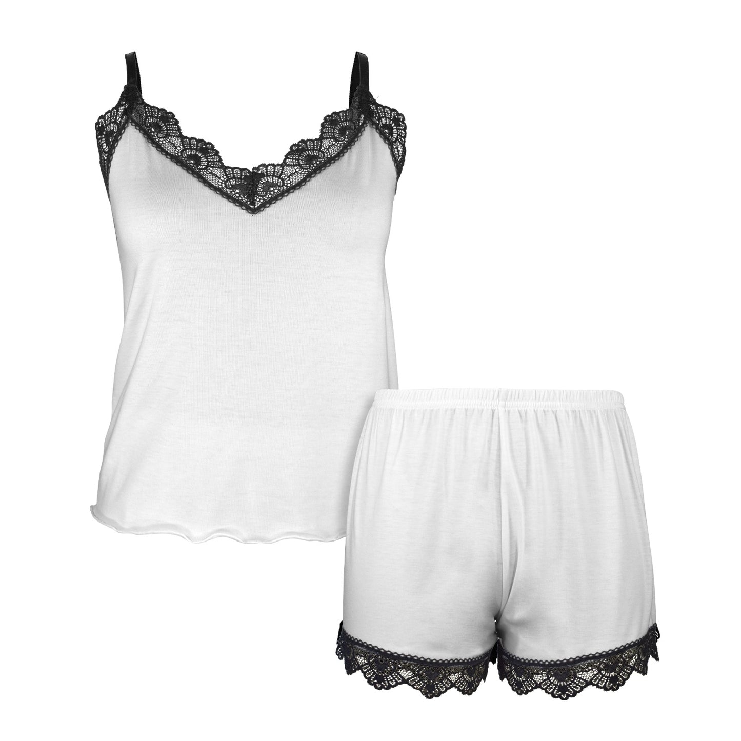 Women's Lace Camisole and Shorts Set