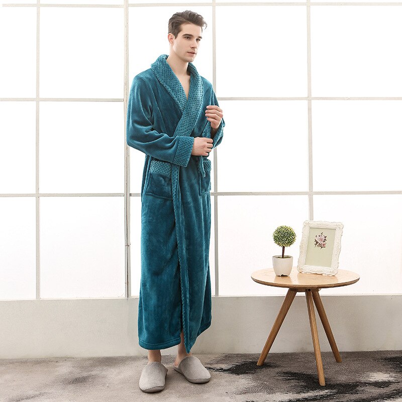 Plus Size Flannel Robe