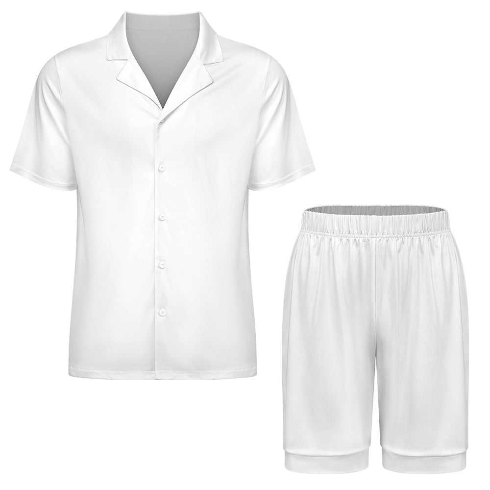 Men's Silk Short-sleeve Pajama Set