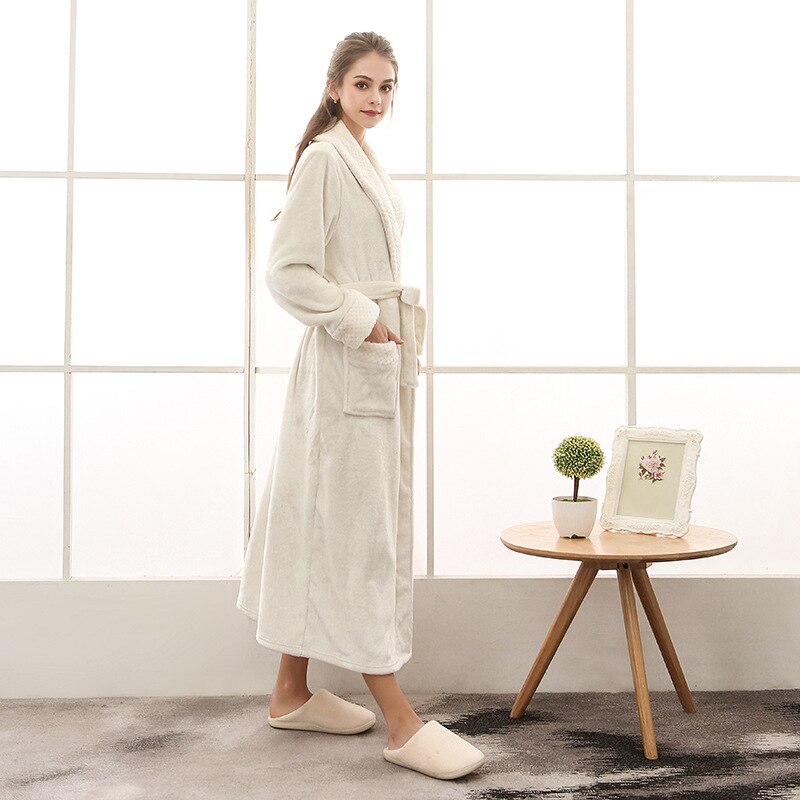 Plus Size Flannel Robe