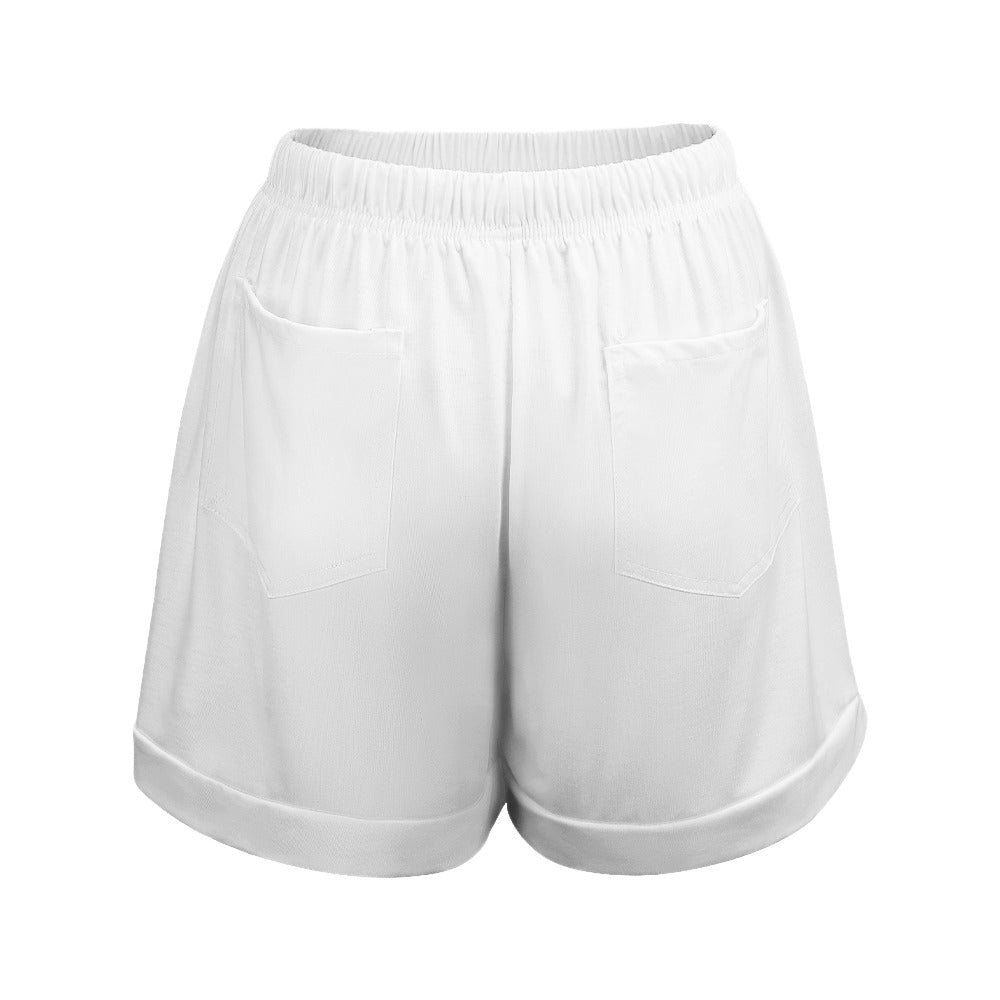 High Waist Loose Elastic Shorts