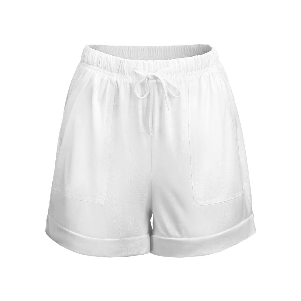 High Waist Loose Elastic Shorts