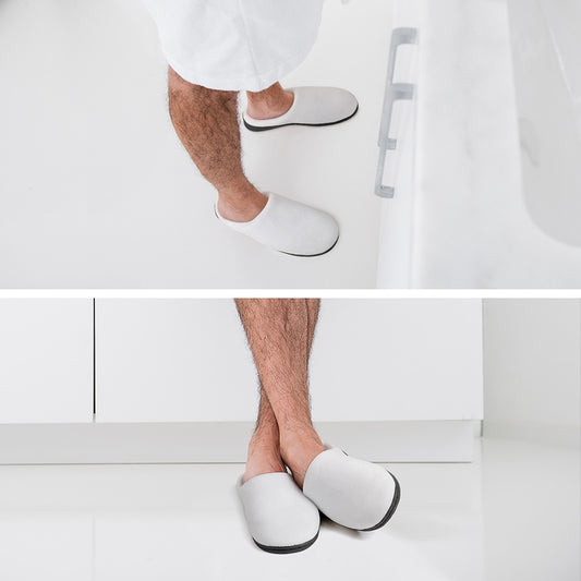Comfortable Cotton Slippers with Rubber Sole