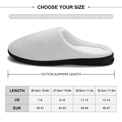 Comfortable Cotton Slippers with Rubber Sole
