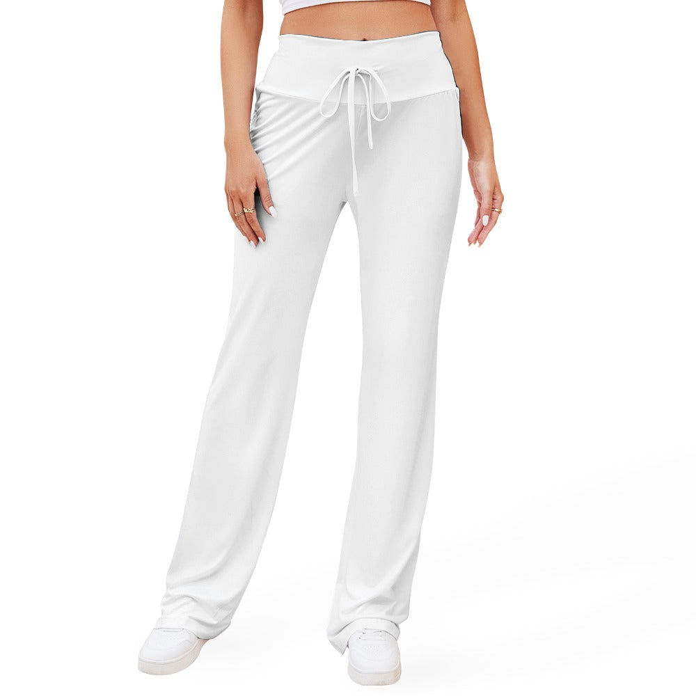 Straight Lace-Up Yoga Pants