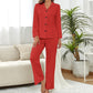 Women's V-Neck & Trousers Pajama Set