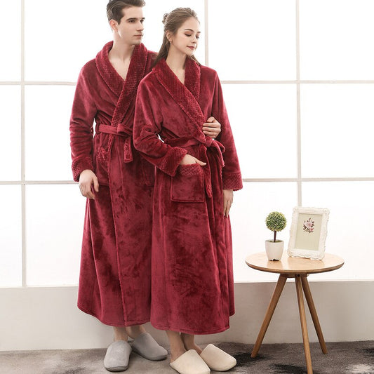 Plus Size Flannel Robe