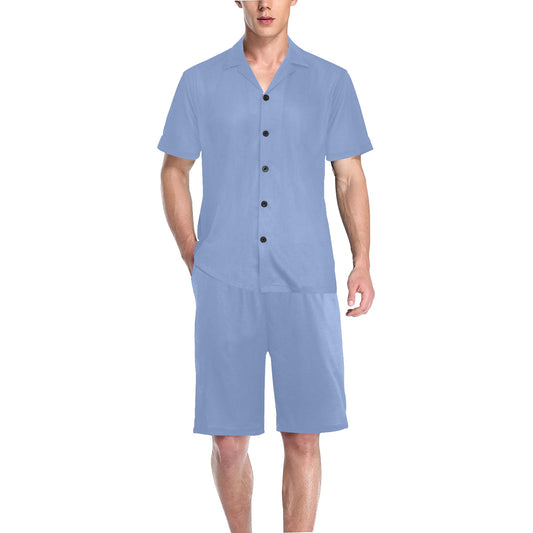 Men's V-Neck Pajama Short Set