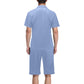 Men's V-Neck Pajama Short Set