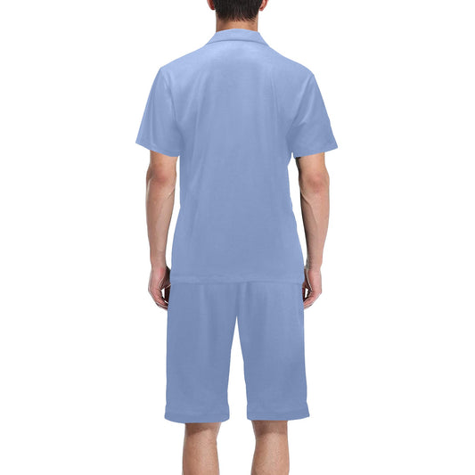 Men's V-Neck Pajama Short Set