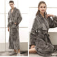 Plus Size Flannel Robe